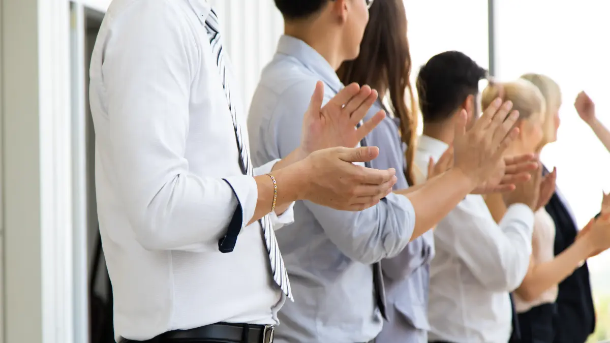 Applaudierende Menschen