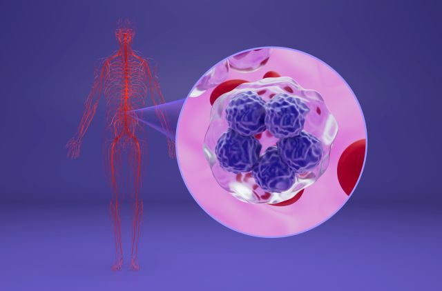 T-Zell-Lymphom - isometrische Ansicht 3D-Illustration