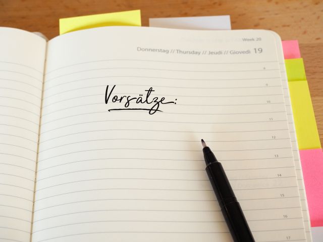 Gute Vorsätze - neue Ziele