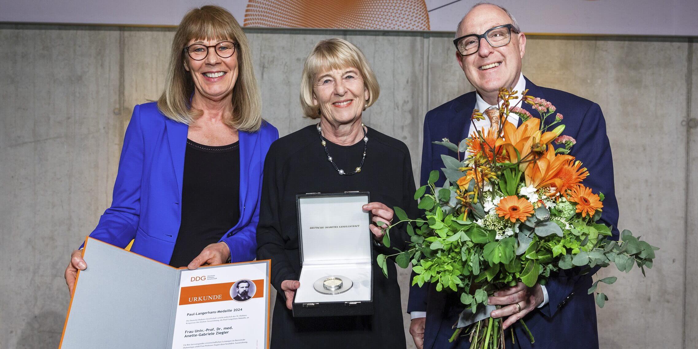 Prof. Dr. med. Anette-G. Ziegler erhält die Paul-Langerhans-Medaille auf dem DDG-Kongress 2024