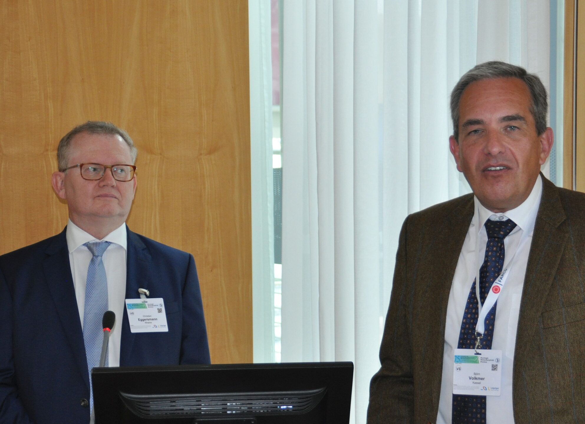 Prof. Christian Eggersmann (l.), und Prof. Björn Volkmer