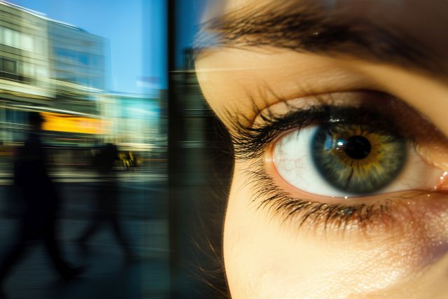 Symbolbild Auge für visuelle Stabilität