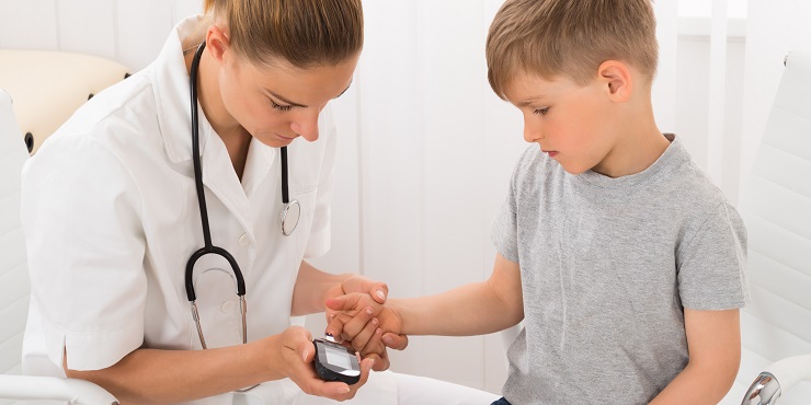 Blutzuckermessung bei Kind