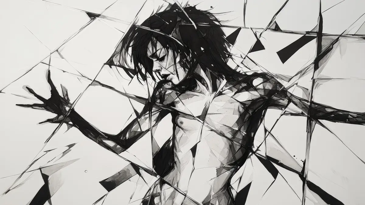 kunst mensch zerbrochen