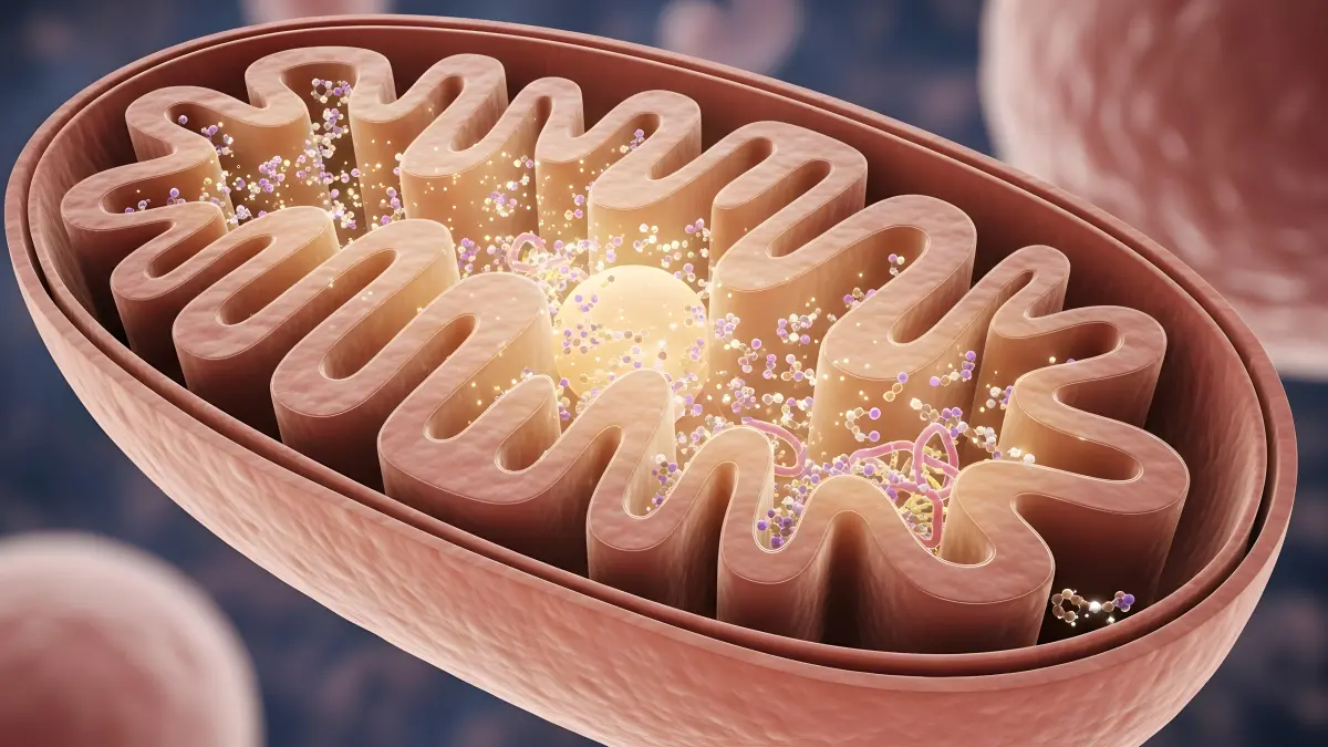 3D-Grafik eines Mitochondriums