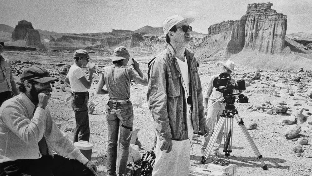 Wim Wenders am Filmset von ­Paris, Texas