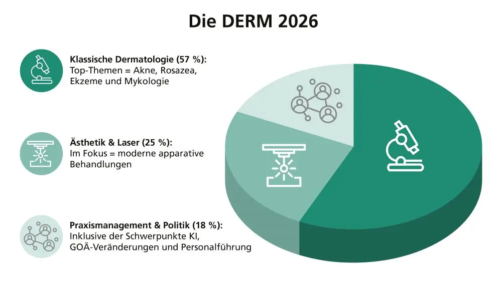 Themenverteilung laut Stand des Programms zum 15.1.25; eigene Darstellung
Icon Mikroskop: ©PixiLine/stock.adobe.com
Icon Laser: ©clerk/stock.adobe.com
Icon Network: ©twenty.icons/stock.adobe.com