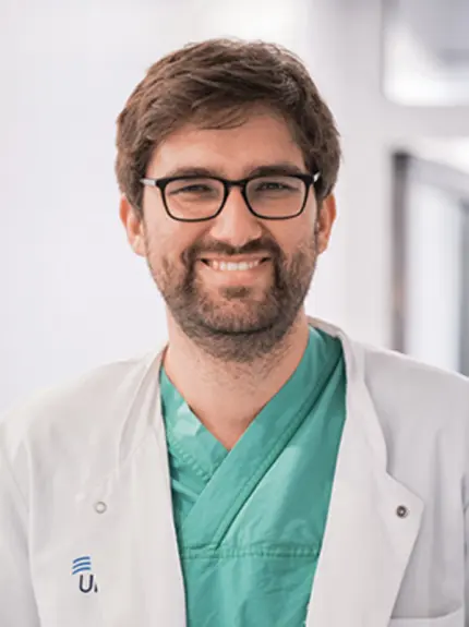 Dr. Konstantin Egon Seifert aus der Klinik für Urologie und Kinderurologie am Universitätsklinikum Münster erhielt den klinischen Paul-Mellin-Preis. Preiswürdig war eine Arbeit über das Prostatakarzinom. (Quelle: Universitätsklinikum Münster)