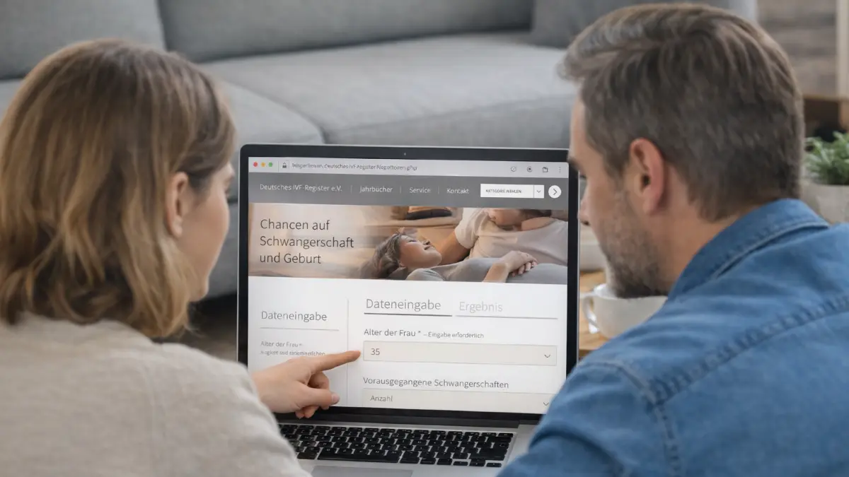 ReproCheck Portal zeigt Statistik zu Chancen bei Kinderwunsch.